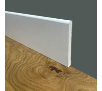 Eternal Parquet bancale da 96 Metri lineari di BATTISCOPA ZOCCOLINO BC 100x10mm in Fibra di Legno COMPATTA Bianco