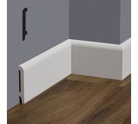 bancale da 96ml di Battiscopa Becco di Civetta in POLIMERI FeelingWood-HD 101x15mm - BIANCO