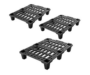 Bancale Pallet 80x60x14 cm Peso 2,3 Kg Mezzo 1/2 Bancale Pedana Plastica Molto Resistente Nero Ideale Spedizioni Bordo Perimetrale Portata Statica 600 kg Portata Dinamica 250 Kg Made in Italy (3)