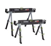 Bancale Pieghevole 2.0 DELUXE Regolabile In Altezza 9 Volte Acciaio 1300 KG 2x