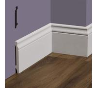 Bancali da 72ml di Battiscopa DUCALE in POLIMERI FeelingWood-HD 120x15mm - BIANC