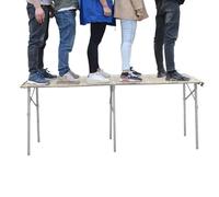 Bancarella Chiosco alimentare Heavy Duty Table Display Stand For Vendors Event, 6 8 10 Ft Retail Countertop Display Rack/ Market Stall for Camping Commercial Promotion Trade Show, Load 500kg/1102 Lbs(