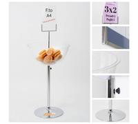 BANCARELLA ESPOSITORE DA PAVIMENTO CESTO CESTONE DELLE OFFERTE TRASPARENTE CON P