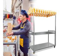 Bancarella pieghevole portatile con baldacchino, ideale per eventi all'aperto, festival, negozi e venditori - leggero, facile da installare e design durevole per la massima esposizione