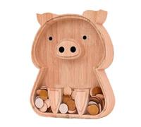 Banche a Forma di Animali, Banca di Animali - Banca d'argento di Maiale | Banca di Legno per ragazzi e ragazze, scatola di monete creativa, contenitore di denaro per Compleanno bambino