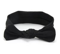 Banche per bambini, fascia per bambini in cotone morbido stretto con fiocchi, comodi fascia per per, neonati, accessori per capelli per, ragazza nera