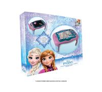 BANCHETTO ATTIVITA' CREATIVE CON LAVAGNA DOUBLE FACE DISNEY FROZEN, NUOVO