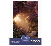Banchetto di Giardino Incantato Puzzles 1000 Pezzi Gioco Di Sfida Giocattolo Adulti E Bambini Gioco Di Puzzle Gioco Educativo Attività Familiare Regalo Decorazione Casa 52x38cm/1000pcs