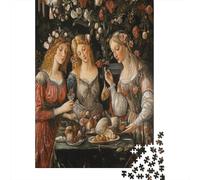 Banchetto, tavola, fiori Puzzle Per Adulti |Stile rinascimentale| 70x50cm/1000pcs Puzzle Giochi Educativi,decorazioni Per La Casa