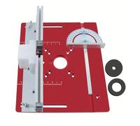 Banchi per la lavorazione del legno Router Piastra di ribaltamento con guida calibro per mitra recinzione in alluminio staffe scorrevoli Piastra router di taglio multifunzionale