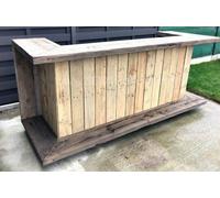 Banco bar realizzato con Pallet Bancali EPAL arredamento 200x74 stile vintage