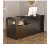 Banco cassa commerciale con cassetti, reception e bancone per hall, salone di bellezza, ufficio domestico, 47,2x23,6x35,4 pollici, modello A-1