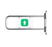 Banco Cassa Supermercato Porta Unidirezionale Acciaio Inossidabile Accesso Pedonale Porte, Apertura Manuale a 90° Automatico Chiusura(80cm/31.5in)