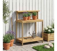 Banco da Giardinaggio Esterno 86,5 x 48,5 x 106 cm Bianco