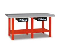 BANCO DA LAVORO CON PIANO IN LAMIERA E BORDO PERIMETRALE - BETA TOOLS - C56