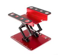 Banco da lavoro per auto telecomandato con altezza regolabile per auto radiocomandate, scala da 18 a 124, struttura in lega di alluminio con scala di misurazione e bilanciere per comode regolazioni