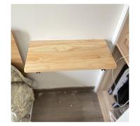 Banco da lavoro pieghevole da parete per garage, casa, ufficio, cucina e lavanderia, salvaspazio, elegante design in legno (40 x 24 cm)