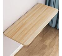 Banco da lavoro pieghevole da parete, tavolo galleggiante multifunzione per piccoli spazi, soluzione portatile per cucina e lavanderia (noce chiaro, 90 x 50 cm)