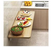 Banco da lavoro pieghevole salvaspazio da parete, 70 x 40 cm, tavolo da pranzo versatile in legno per piccoli spazi, casa, ufficio e artigianato
