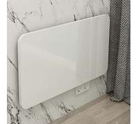 Banco da lavoro pieghevole - Tavolo pieghevole salvaspazio con staffe in metallo, ideale per piccoli spazi, ripiano galleggiante versatile per lavanderia e postazioni di lavoro, 100 x 40 cm