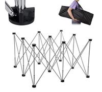 Banco da lavoro portatile con gambe pieghevoli e borsa portaoggetti, supporto da lavoro pieghevole multifunzionale per edilizia e uso picnic