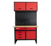 BANCO DA LAVORO TAVOLO OFFICINA CASSETTI PARETE PORTA UTENSILI WHL1200