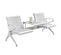 Banco d'attesa di ricezione con le braccia - soluzione durevole della disposizione dei posti a sedere dell'atrio per uffici, aeroporti, banche e ospedali