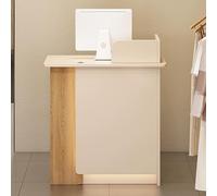 Banco della reception chiudibile a chiave, moderno bancone permanente per la hall e il checkout al dettaglio