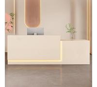 Banco della reception con vassoio per tastiera e cassetto chiudibile a chiave, per la reception dell'ufficio e il check-out al dettaglio