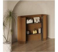 Banco della Reception, Sportello Anteriore, Banco della Reception di Carta, Tavolo della Reception della Scrivania del Computer, Bancone della Reception Moderno, per La Sa, Brown, 125X43.5X108cm