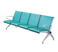 Banco della sala d'attesa di 4-Seat con i braccioli, sedie comode dell'ospite dell'ufficio per la conferenza del salone della banca dell'aeroporto dell'ospedale