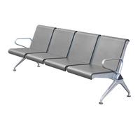 Banco della sala d'attesa di 4-Seat con i braccioli, sedie comode dell'ospite dell'ufficio per la conferenza del salone della banca dell'aeroporto dell'ospedale