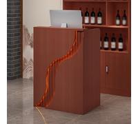 Banco di cassa del computer della reception del LED per il supermercato piccolo tavolo della cassa per il minimarket & uso dell'hotel elegante design moderno soluzione salvaspazio