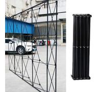Banco di mostra del fondo di pop-up, supporto della cabina della fiera commerciale del tessuto di tensione della struttura del ferro per annunciare