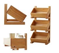 Banco di mostra dello spuntino per i prodotti/frutta/verdura 3 Tier Snack Basket Per la dispensa/Cucina Casa di Stoccaggio Snack Organizer Per Il Cinema