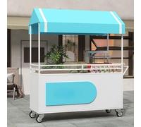 Banco di mostra mobile della stalla con il baldacchino, carretto portatile dell'alimento per i mercati di strada e le concessioni