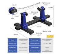 Banco di prova universale per PCB, Supporto PCB regolabile, supporto for assemblaggio di schede a circuito stampato con rotazione a 360°, morsetti di spessore 1,2/1,8/2,0/3,0/4,0 mm(Basic Style)