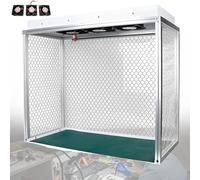 Banco di pulizia a flusso d'aria verticale, cappa a flusso laminare in alluminio a tripla ventola, postazione di lavoro senza polvere per camera bianca, con filtro HEPA e 3 ventole