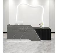 Banco di ricevimento con la Tabella di cassa al minuto moderna della parte anteriore del contatore per l'hotel/salone di bellezza/negozio D-Right 200CM/79IN