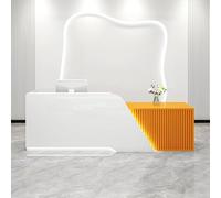 Banco di ricevimento con la Tabella di cassa al minuto moderna della parte anteriore del contatore per l'hotel/salone di bellezza/negozio D-Right 200CM/79IN