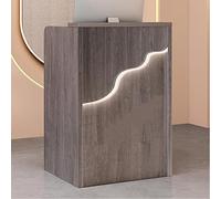 Banco di ricezione con cassetti chiudibili, soluzione moderna per il check-out al dettaglio per la hall del salone di bellezza dell'ufficio