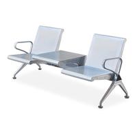 Banco di ricezione del cuoio dell'unità di elaborazione di 2-Seat con il tavolo, i braccioli per l'ufficio, l'aeroporto, la banca, le aree di attesa dell'ospedale