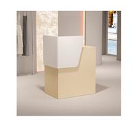 Banco di ricezione moderno per vendita al dettaglio Elegante contatore di cassa Piccolo negozio di abbigliamento Checkout Design minimalista Ufficio Reception Area 100cm/39.4in Cassa