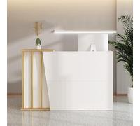 Banco di ricezione per negozi piccolo armadietto estetico cassa con serratura 120 x 40 x 90 cm ideale per cliniche e uffici espositore elegante per showroom