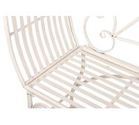 BANCO FORJA BLANCA ANTIQUE 110x66x95 CM