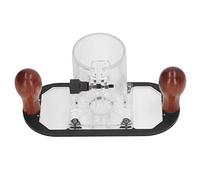 banco fresa piastra per legno CMT8E fresatrice - base trasparente in alluminio e legno, per fresatrici 65mm, scorrimento stabile e blocco antiscivolo - accessorio professionale