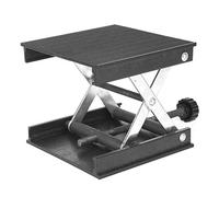 Banco lavoro per strumenti di livello Piastra di plastica e staffa di metallo Piattaforma di sollevamento Supporto per livello/Laboratorio 90 x 90 mm