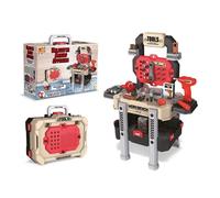 Banco Officina Giocattolo con Trapano a Batteria e Valigetta Teorema Toys