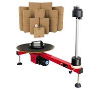 Banco per avvolgimento con pellicola estensibile elettrica, macchina avvolgitrice per pallet, distributore di pellicola da 110 V per pellicola estensibile da 8-28'', diametro del piatto girevole di