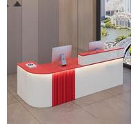 Banco per reception con casse e cassetti, con cavo, scrivania per reception con contenitore, moderno bancone receptionist con cassetti, per saloni di bellezza,